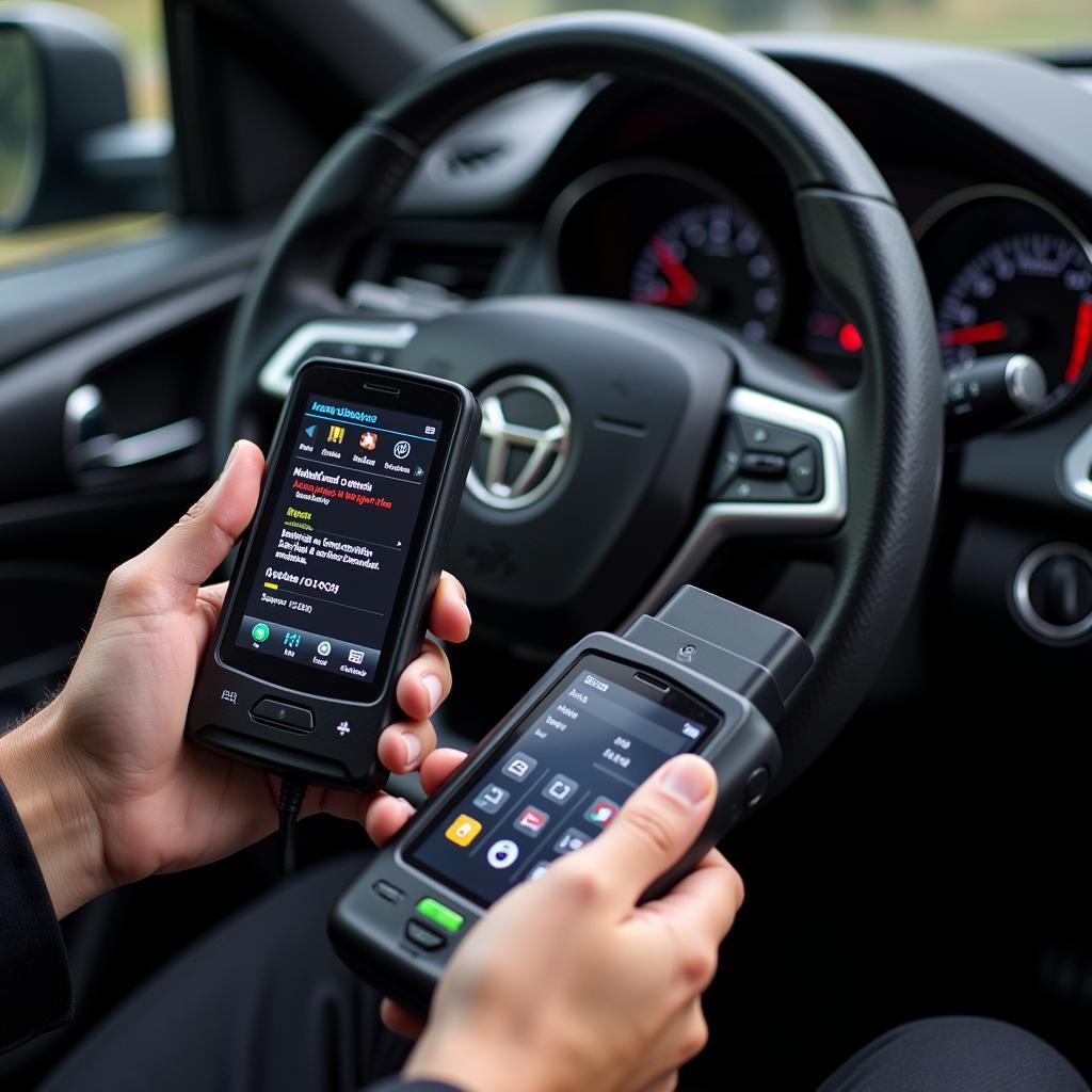 Testing Car Sensors with Diagnostic Tool