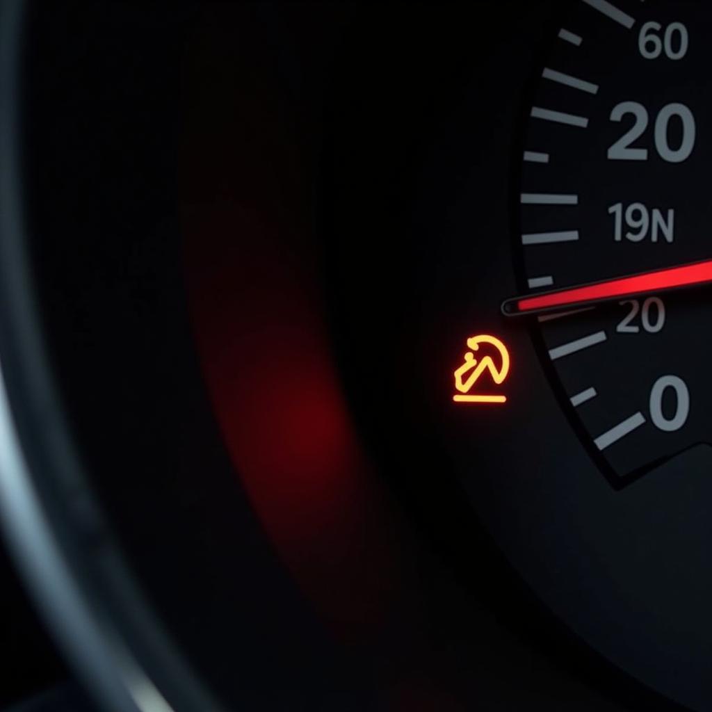 Car Dashboard Maintenance Reminder Light