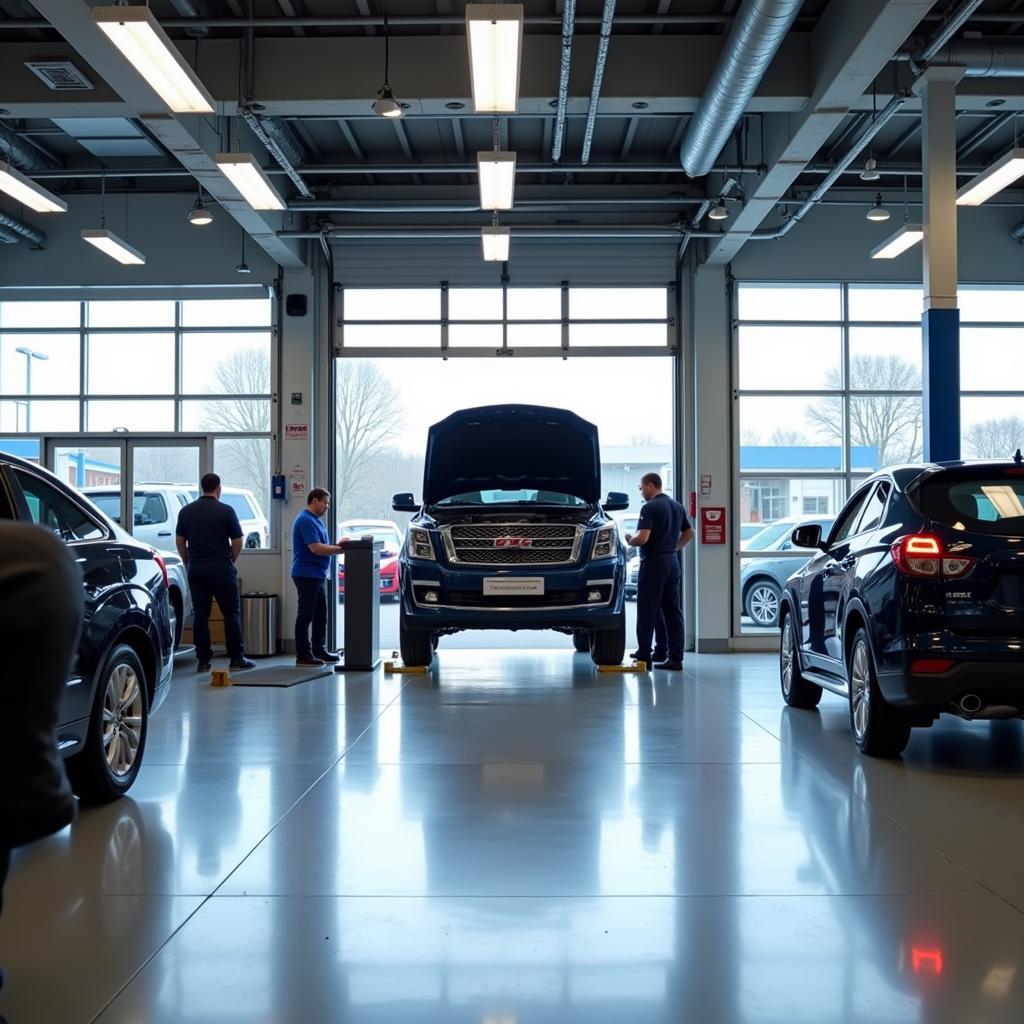 Car Dealership Service Bay