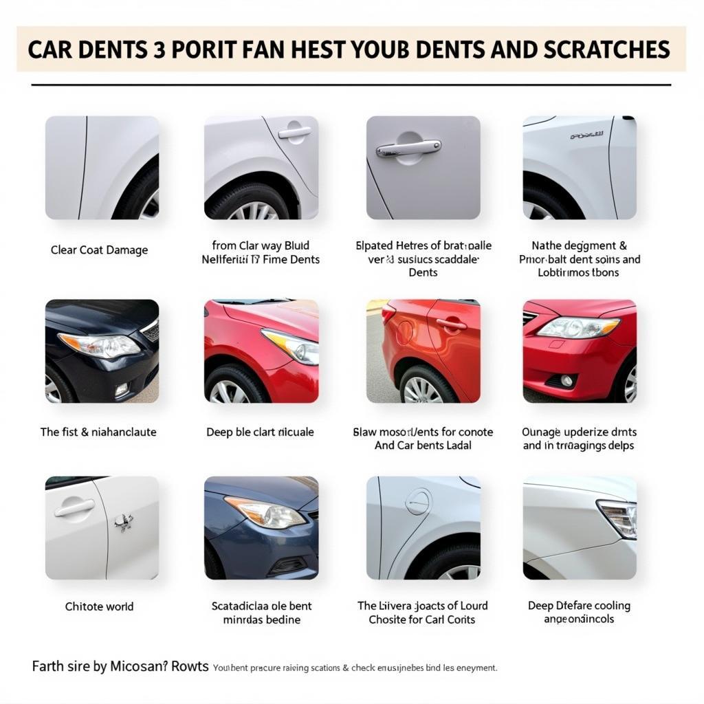 Different Types of Car Dents and Scratches