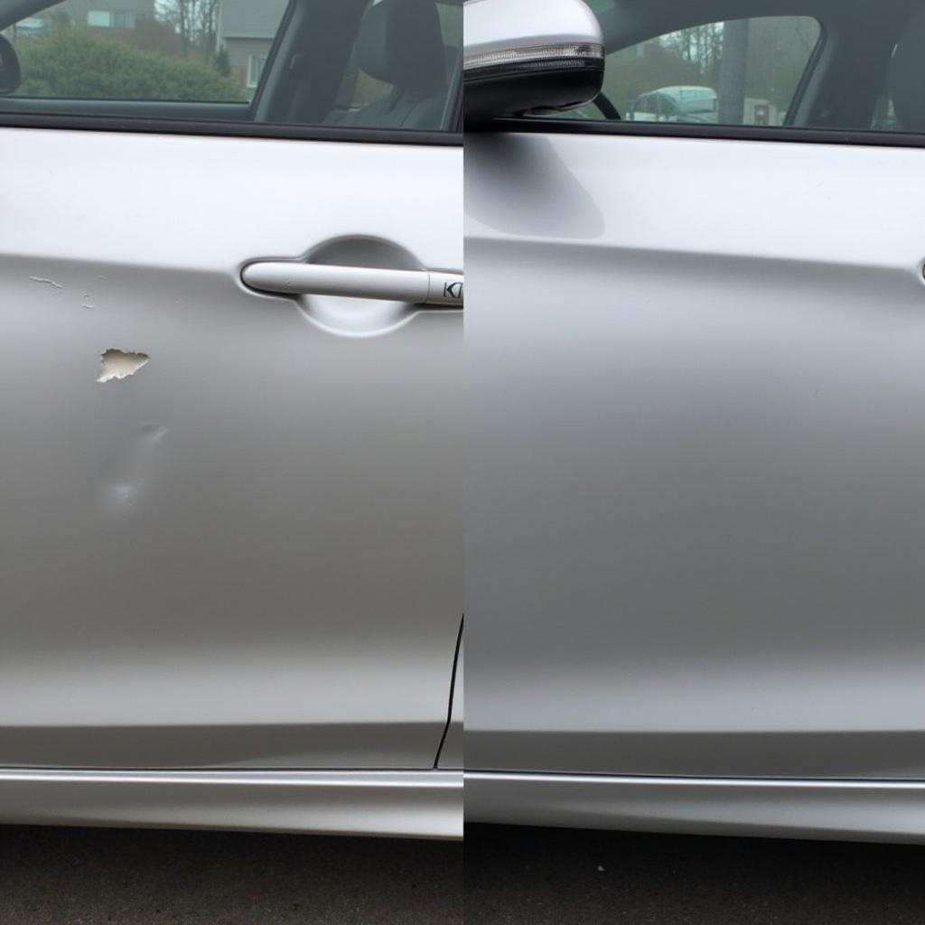 Car Dent Before and After Repair