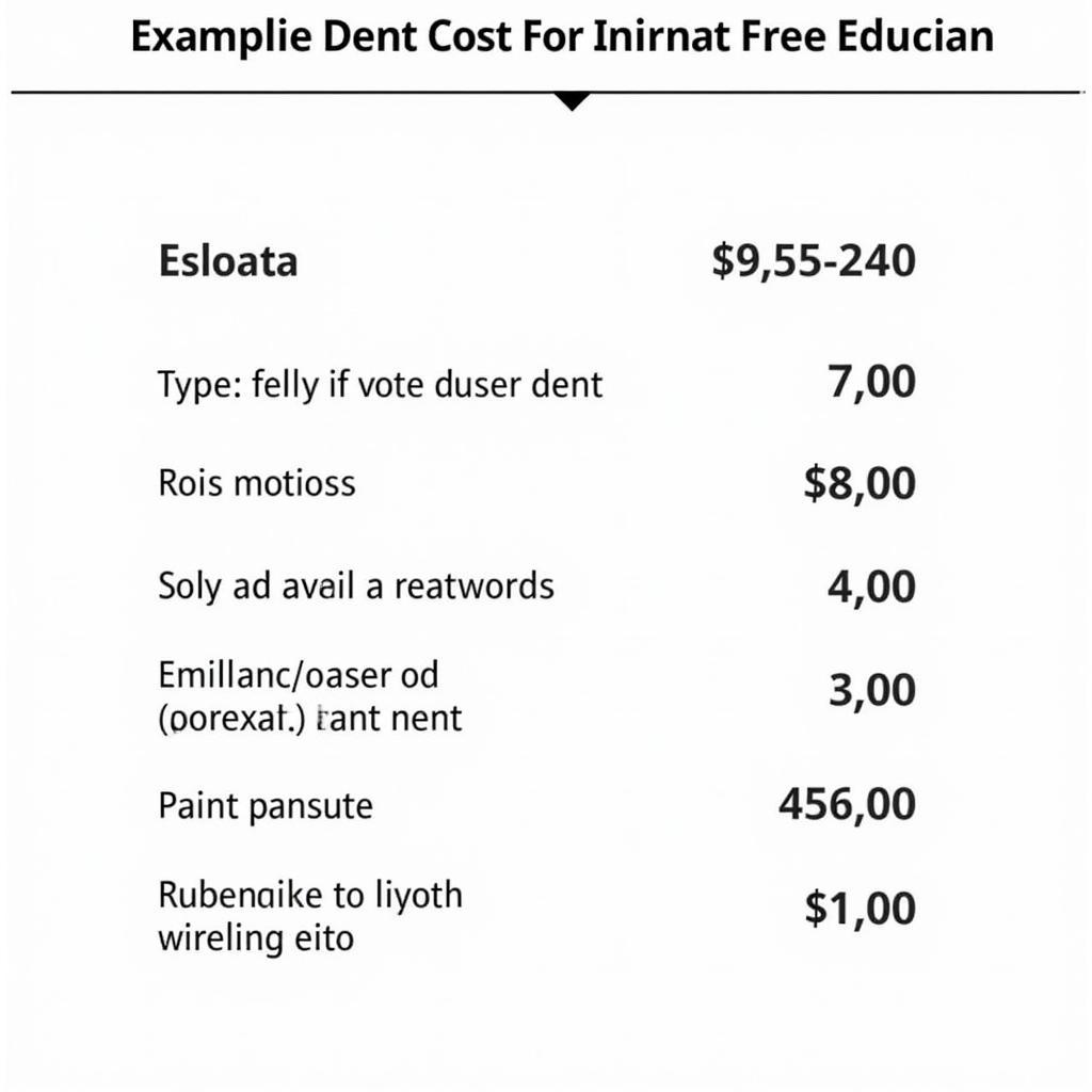 Car Dent Repair Cost Estimator Example in Estonia