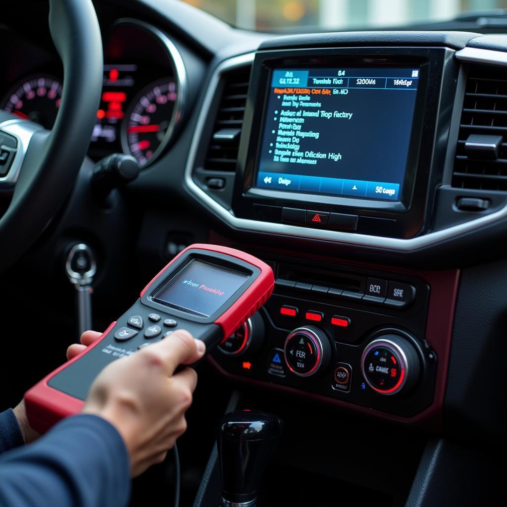 Using a diagnostic tool to troubleshoot car starting problems