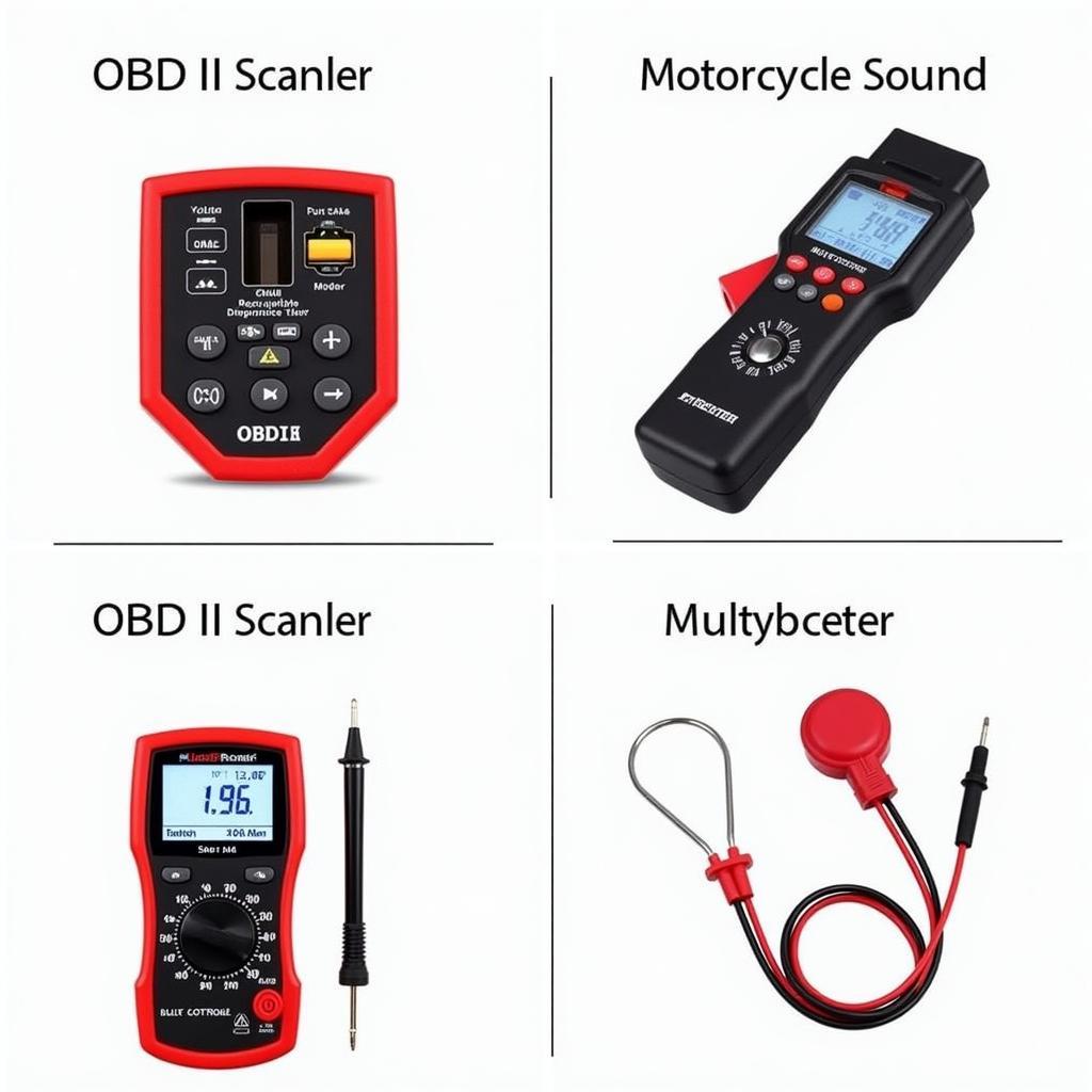 Car diagnostic tools for troubleshooting motorcycle noise