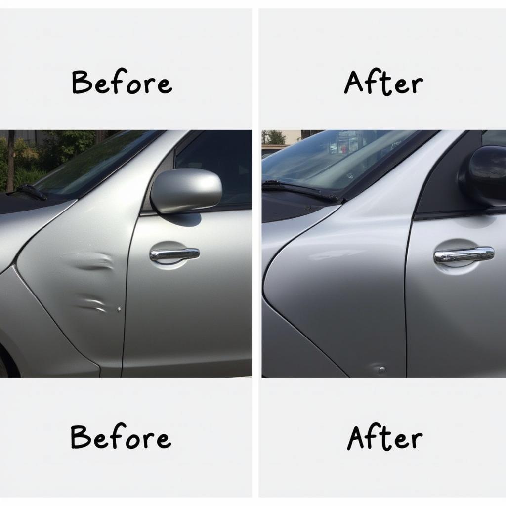 Car Door After Dent Repair