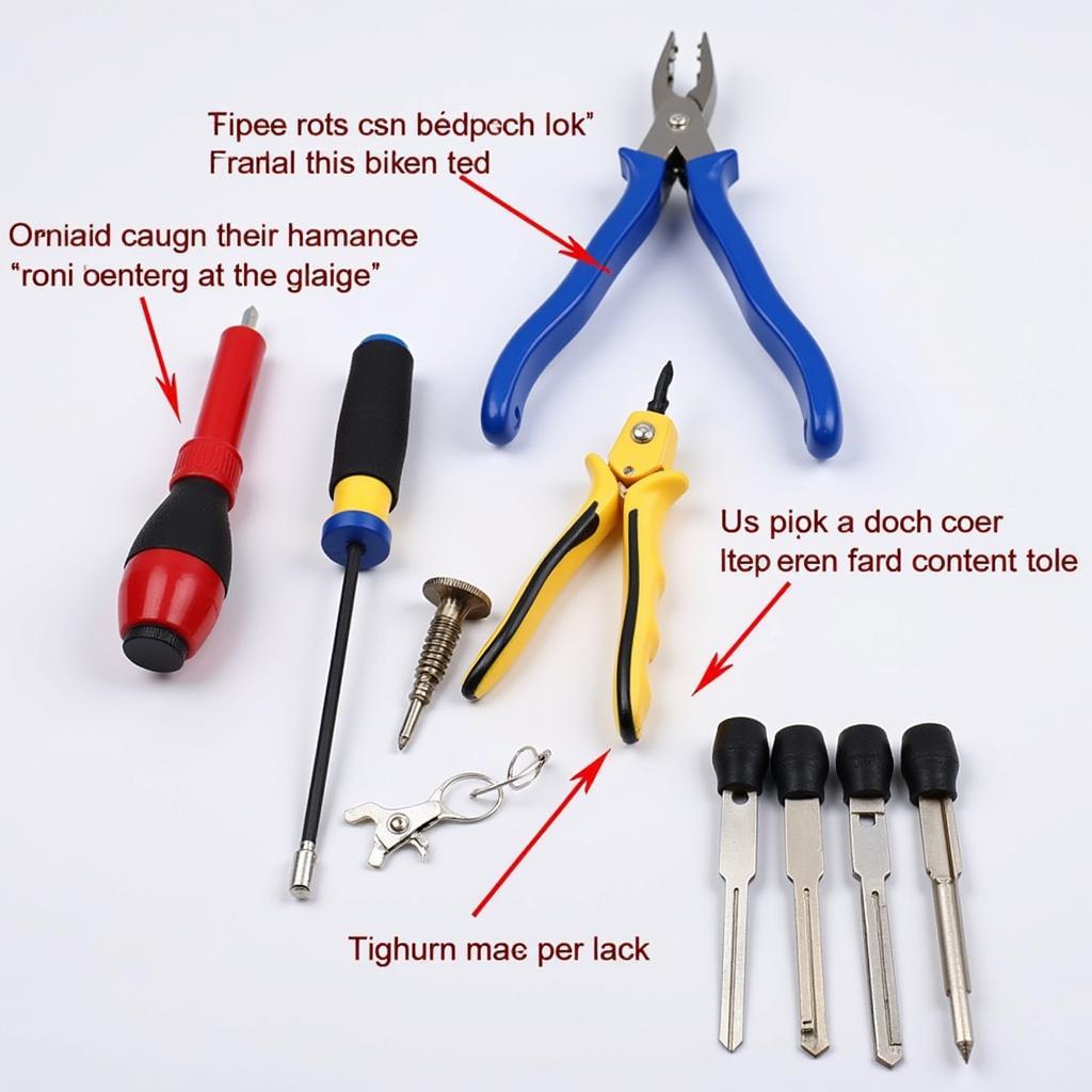 Car Door Lock Repair Tools