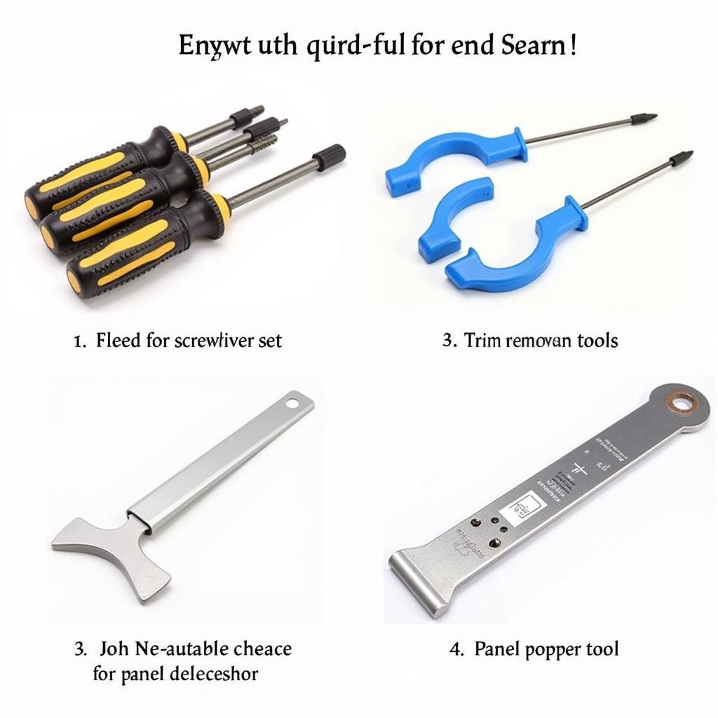 Tools for Car Door Panel Removal