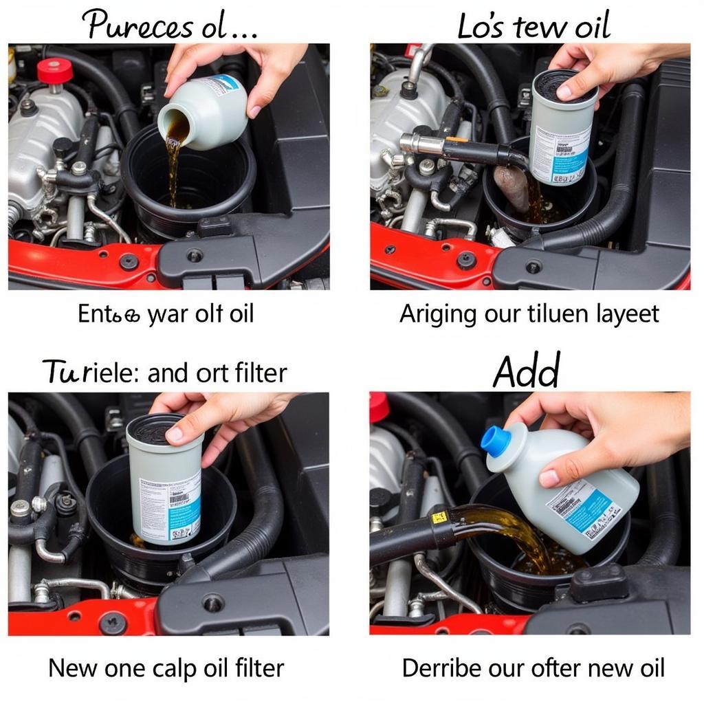 Car Engine Oil Change Procedure