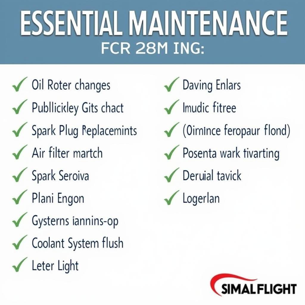 Car Engine Preventative Maintenance Checklist