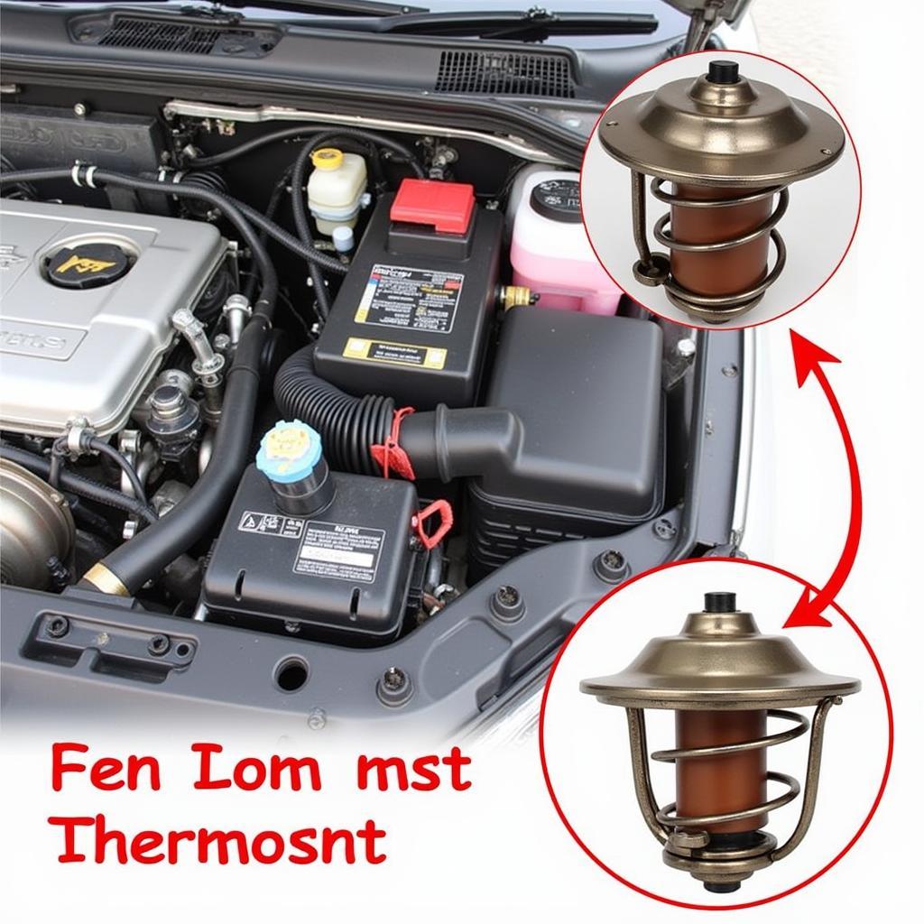 Car Engine Thermostat Location and Identification