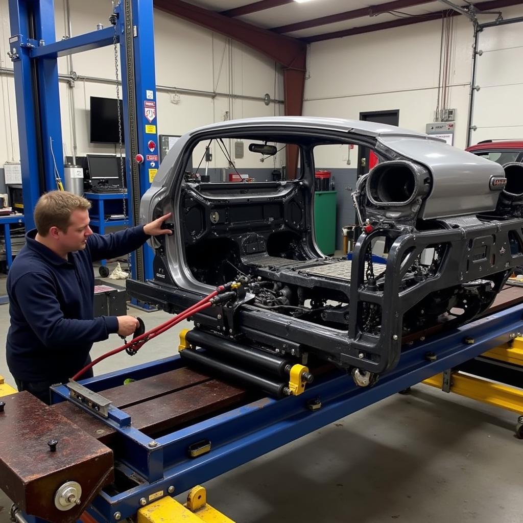 Car Frame Straightening Process