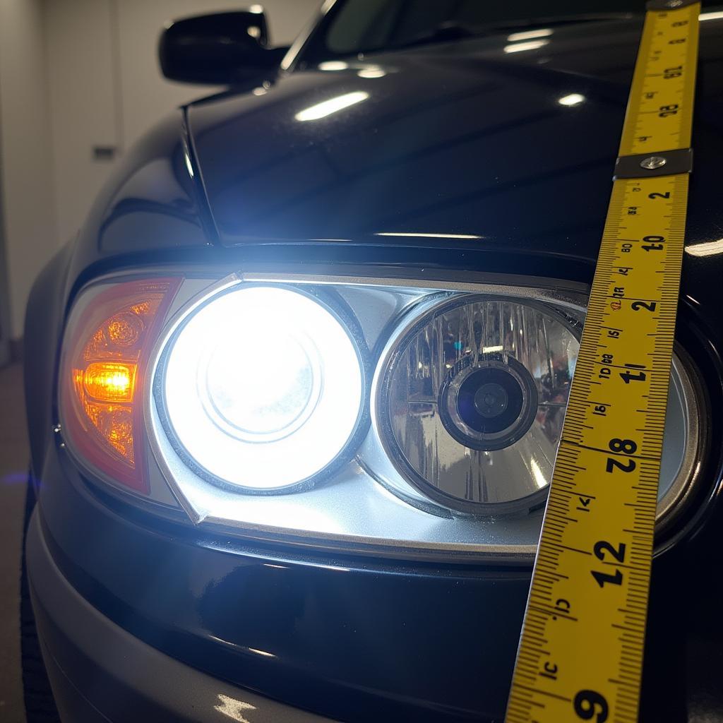 Checking Car Headlight Alignment in Jersey City