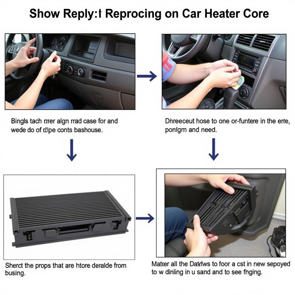 Car Heater Core Replacement Process