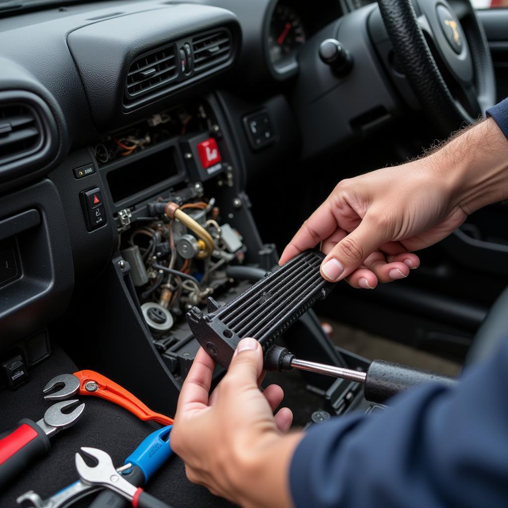 Replacing a Car Heater Core