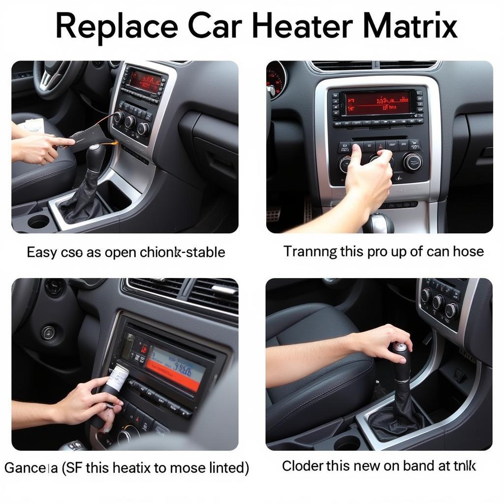 Car Heater Matrix Replacement Process