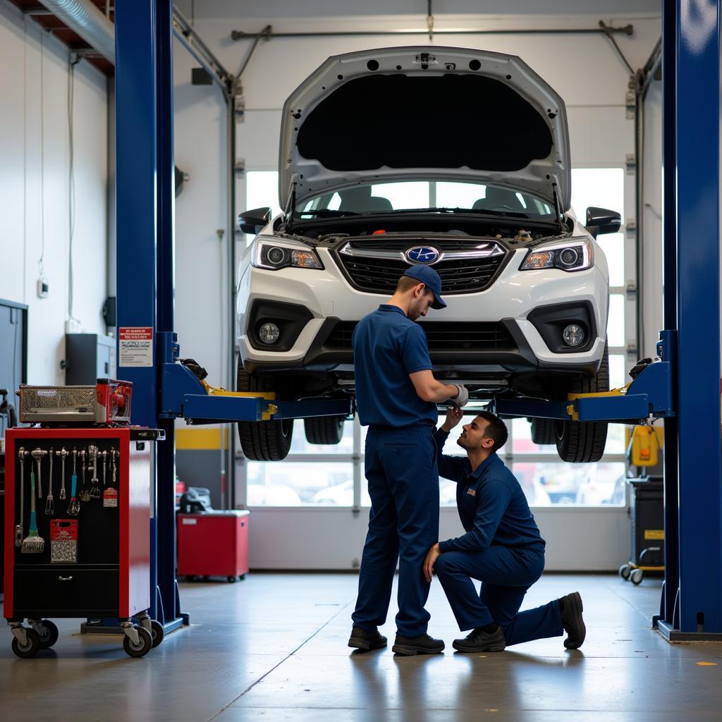 Car Maintenance with Professional Mechanic