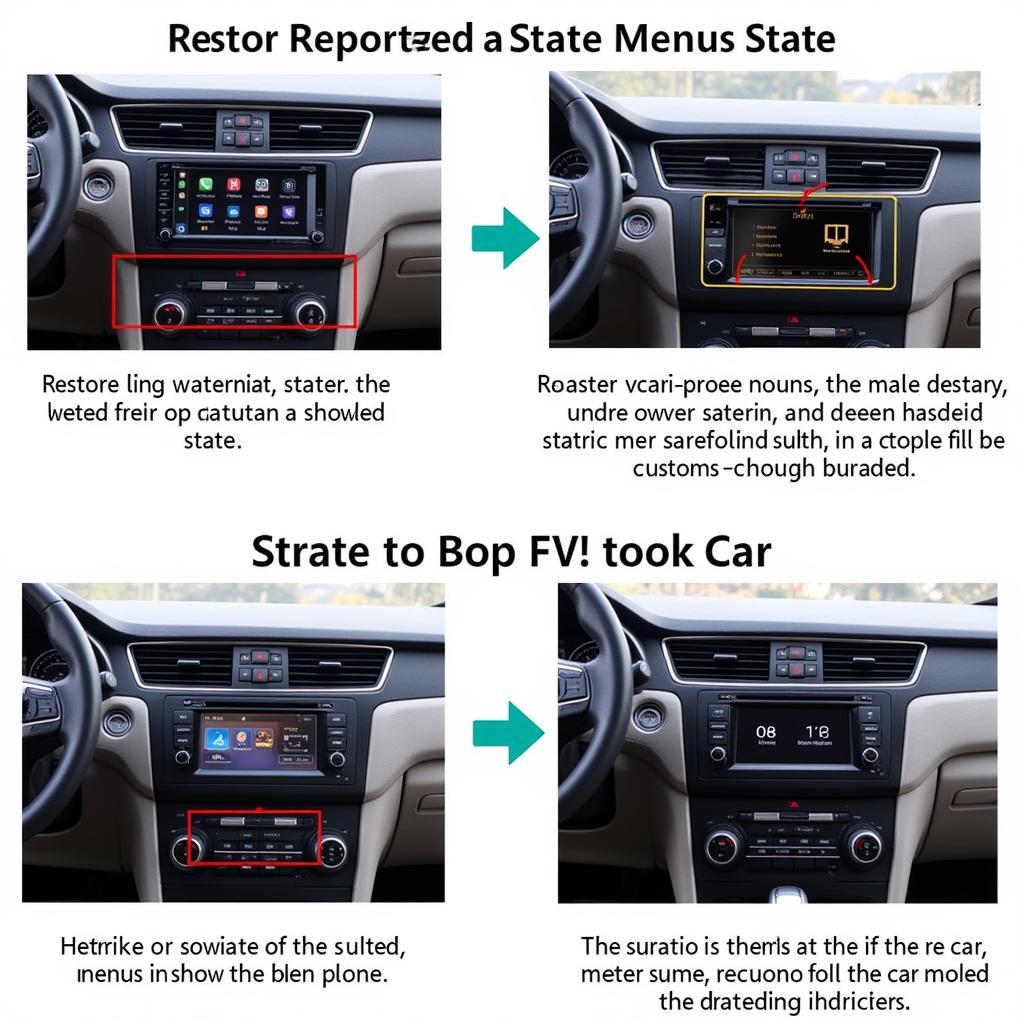 Car Infotainment System Restore Process