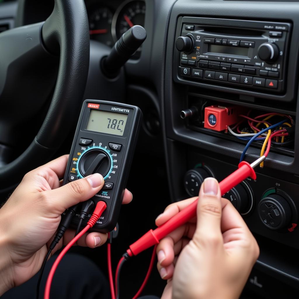 Checking car wiring for installation issues