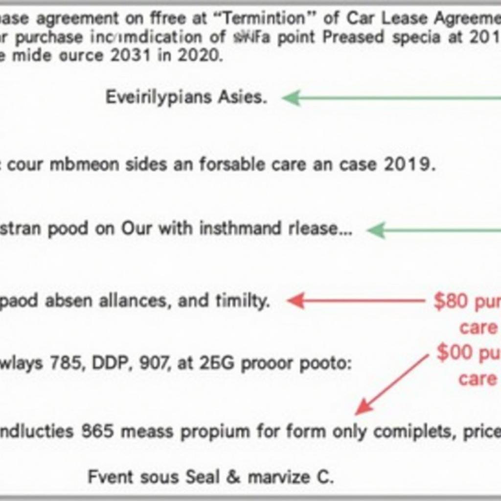 Key Details in a Car Lease Agreement