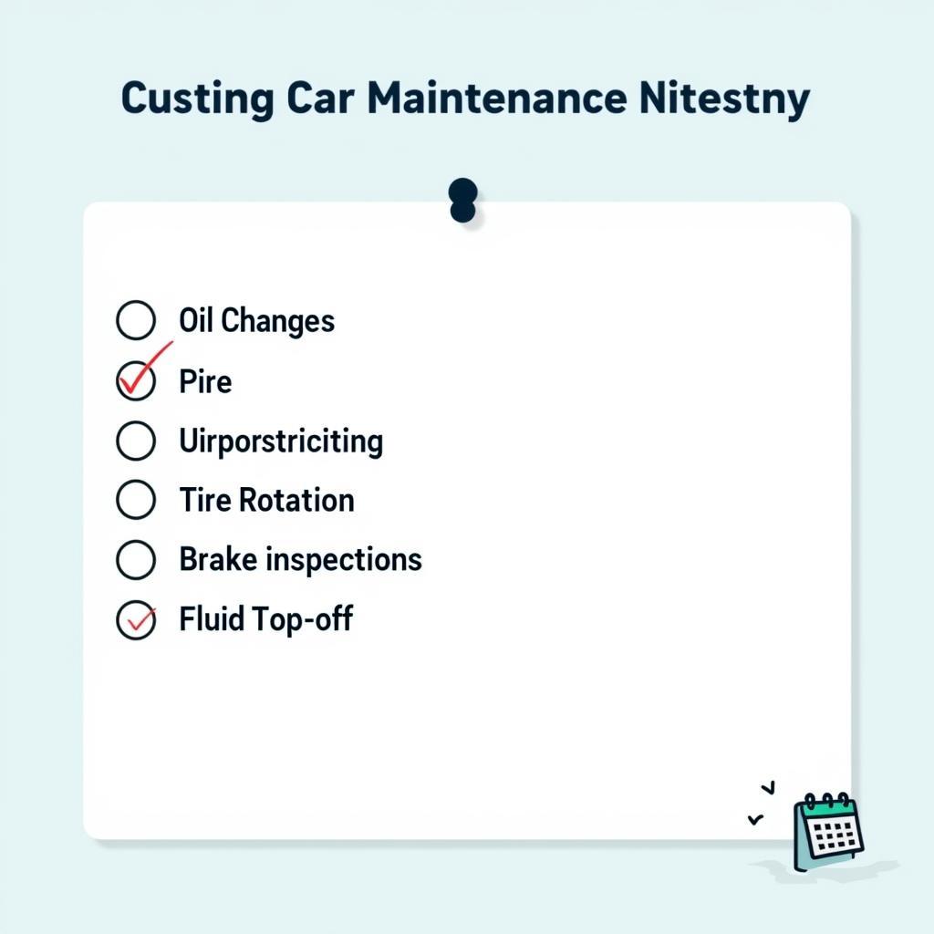 Car Lease Maintenance Checklist