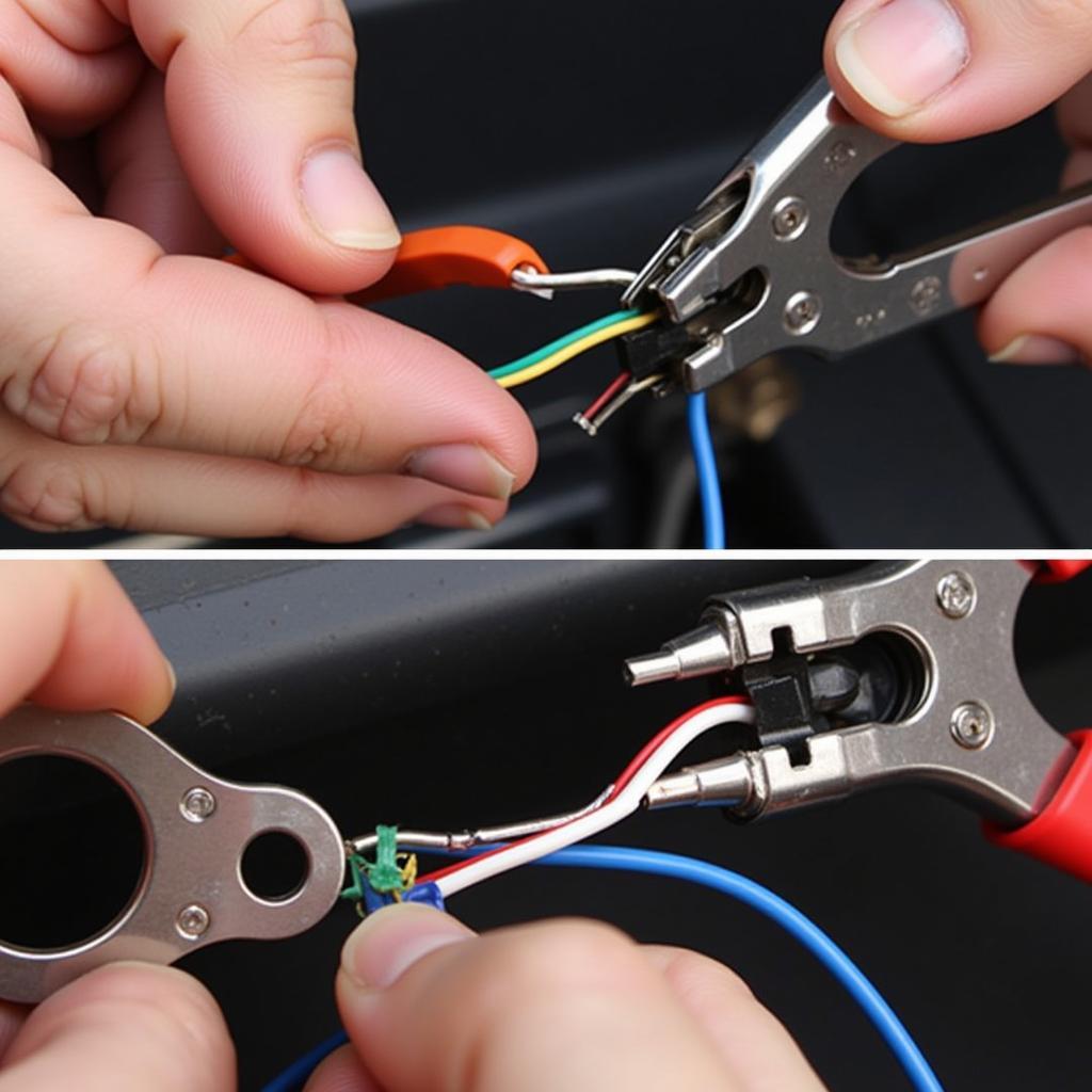 Repairing Damaged Car Light Wiring