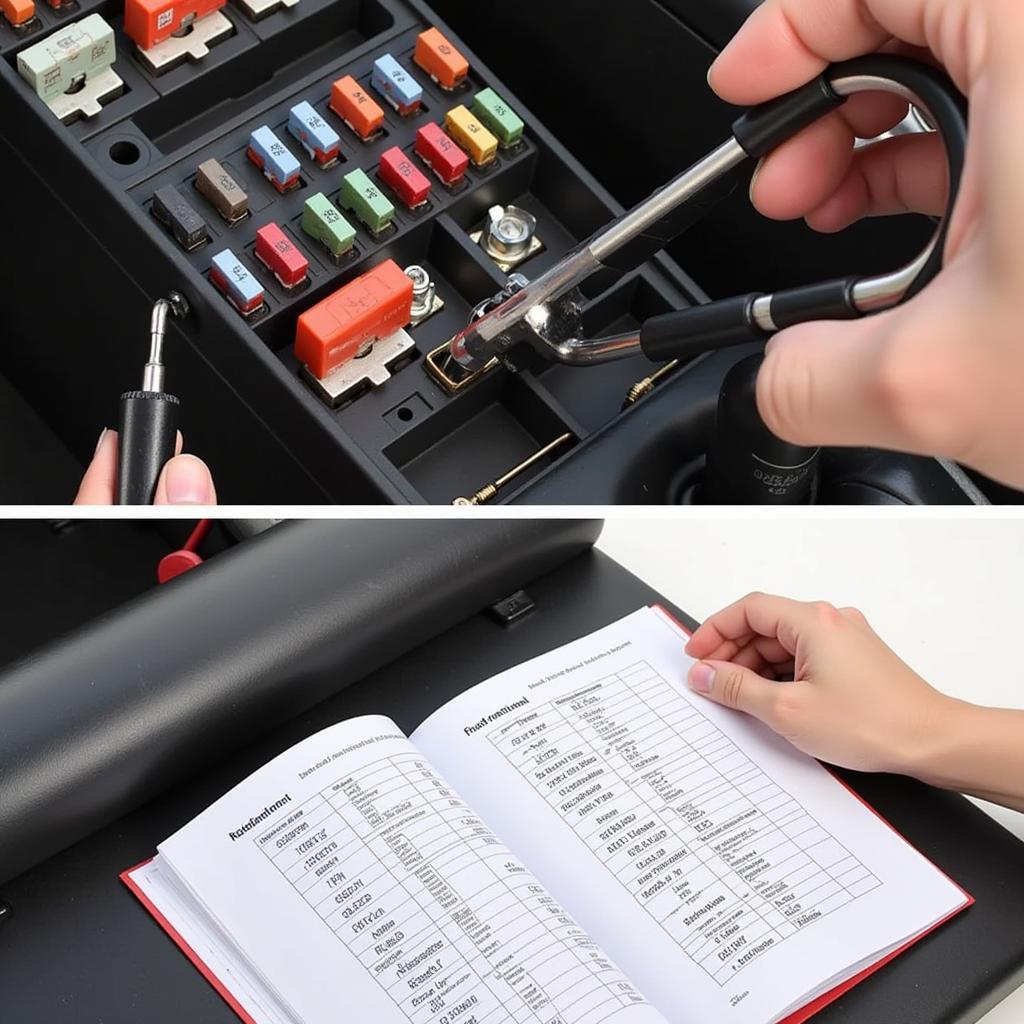 Checking the car lighter fuse