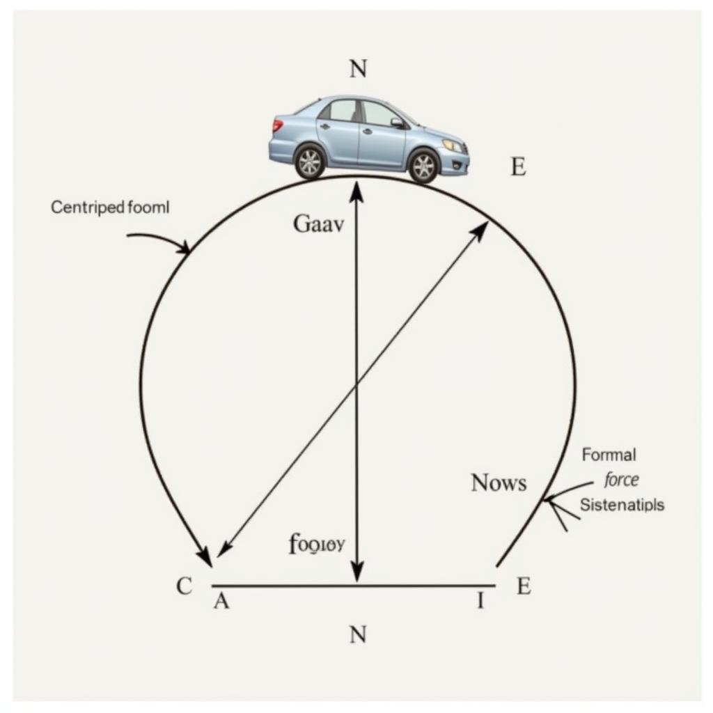 Car Loop Physics Diagram