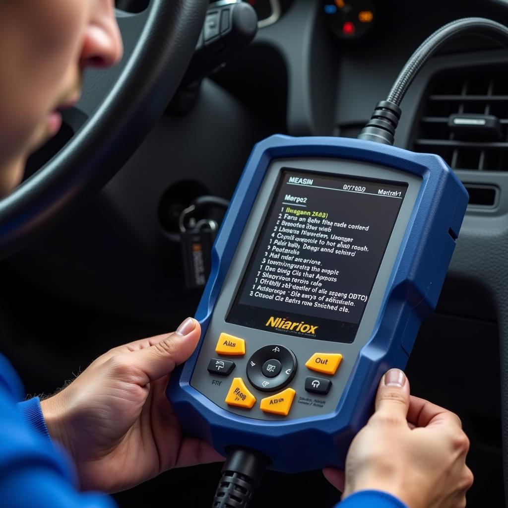 Car Maintenance Acronyms: OBD and DTC Scan Tool in Action