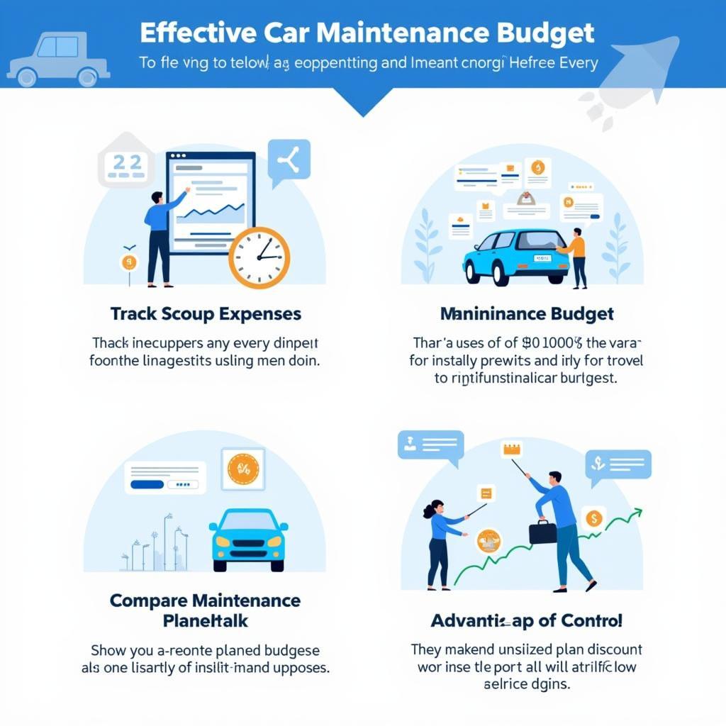 Car Maintenance Budgeting Tips Infographic