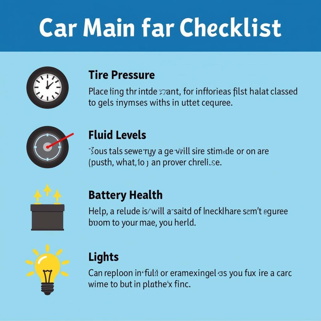 Car Maintenance Checklist