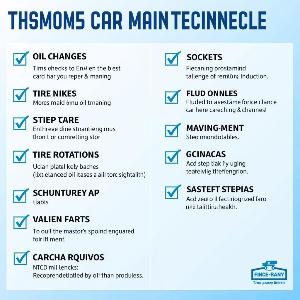 Car Maintenance Checklist