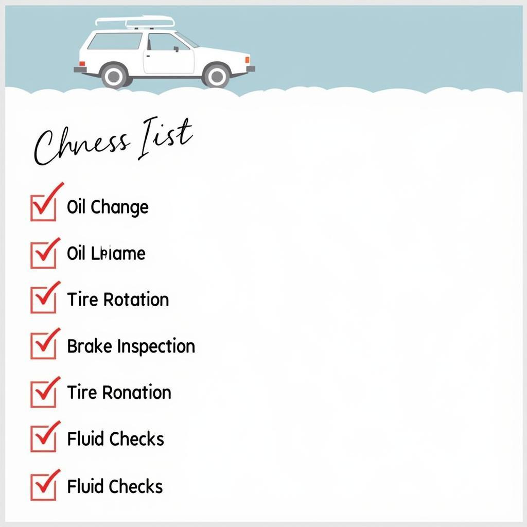 Car Maintenance Checklist