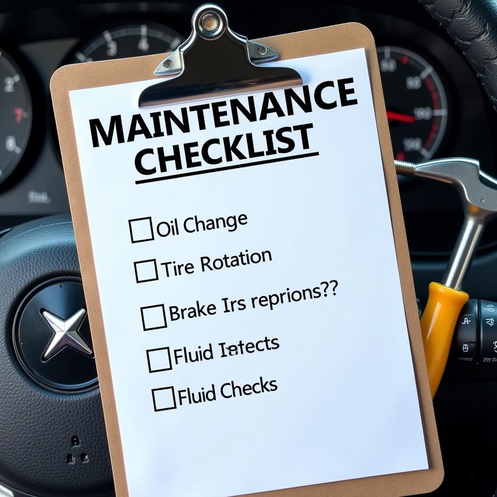 Car Maintenance Checklist