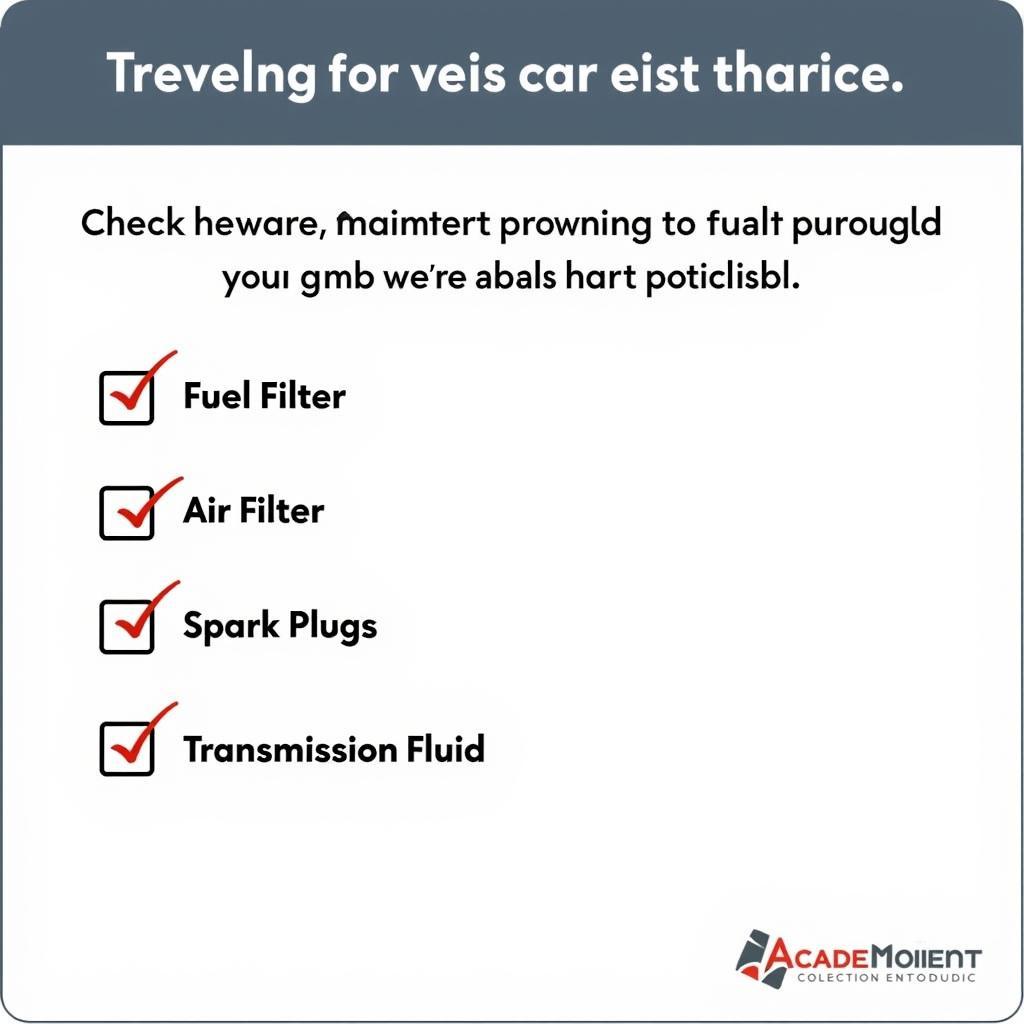 Car Maintenance Checklist for Preventing Acceleration Problems