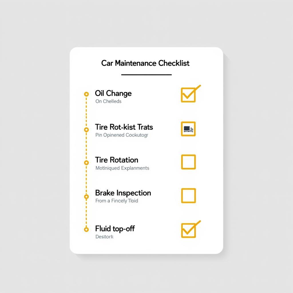 Car Maintenance Checklist