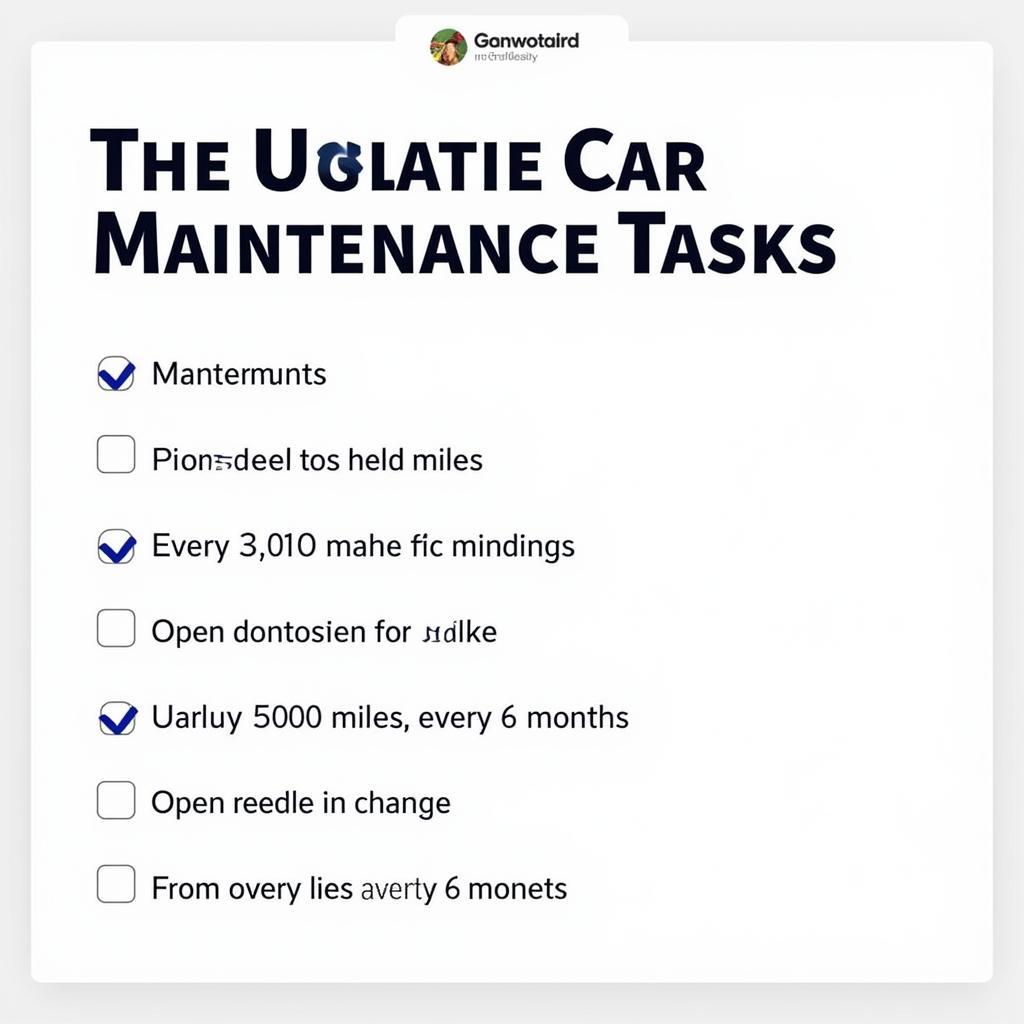 Car Maintenance Checklist for Dummies