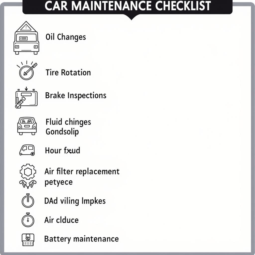 Car Maintenance Checklist