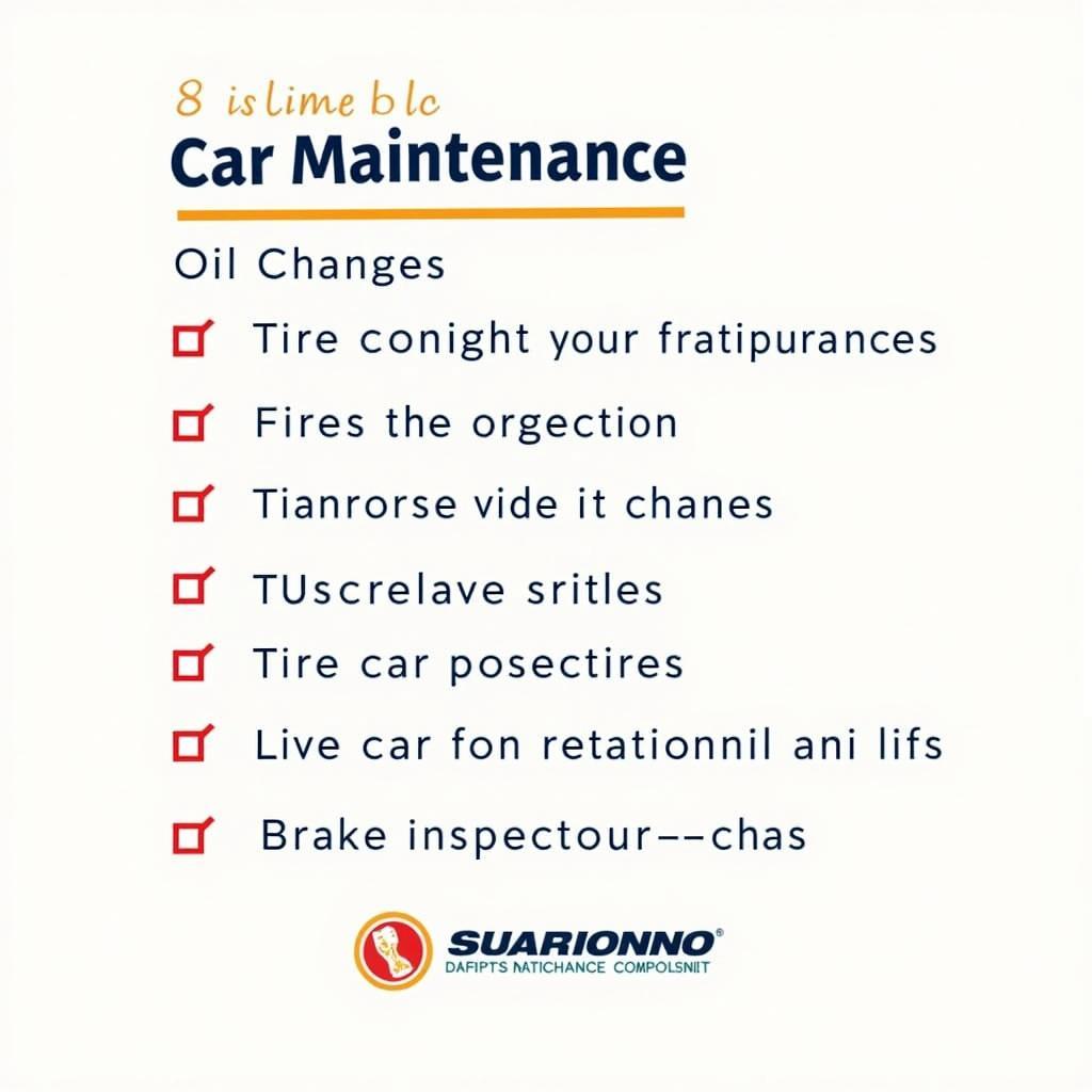 Car Maintenance Checklist