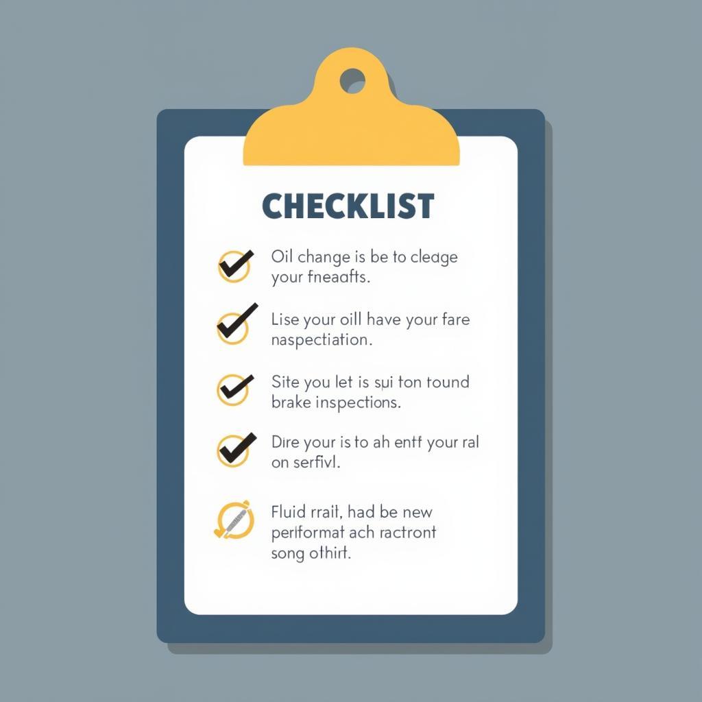 Car Maintenance Checklist