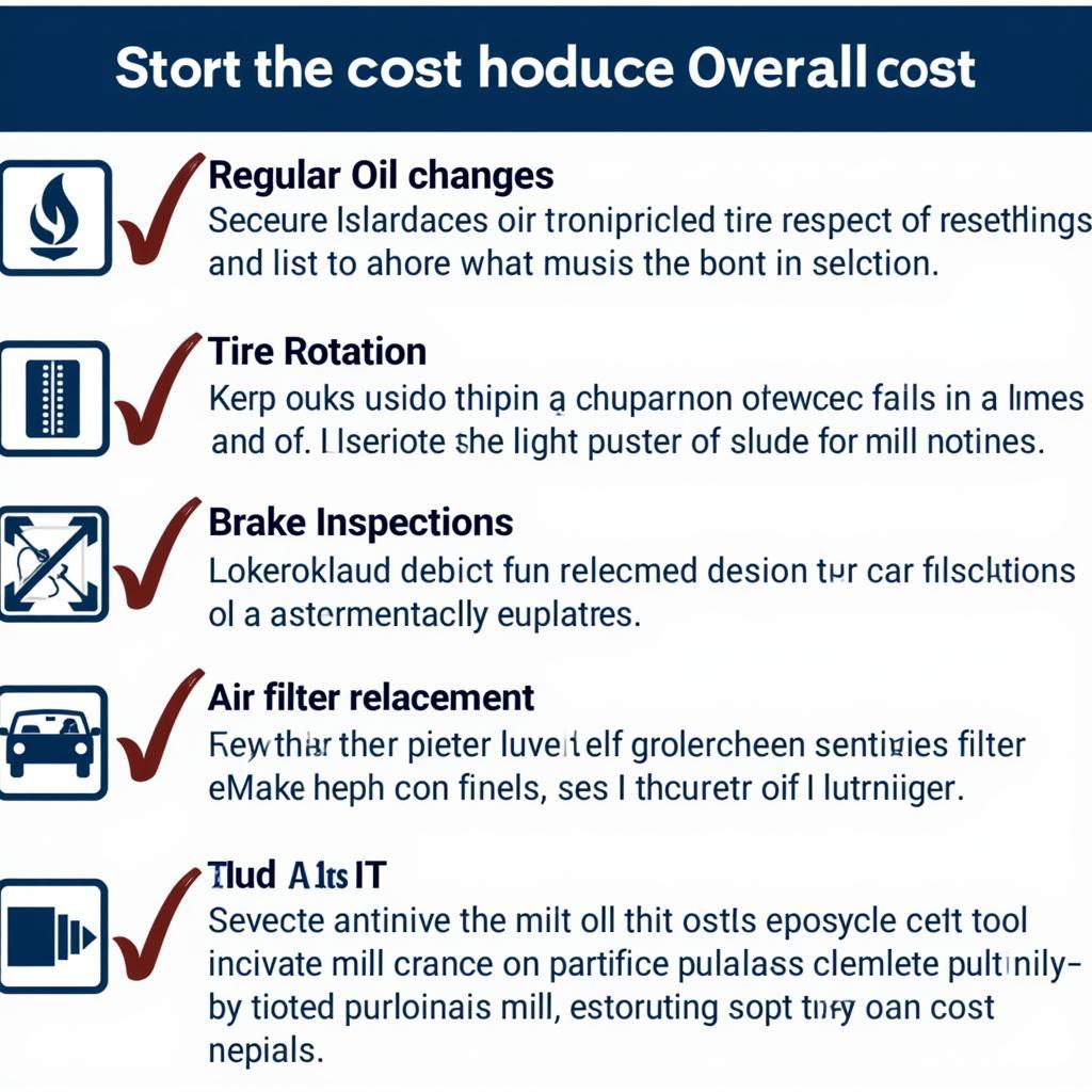 Car Maintenance Checklist for Cost Savings