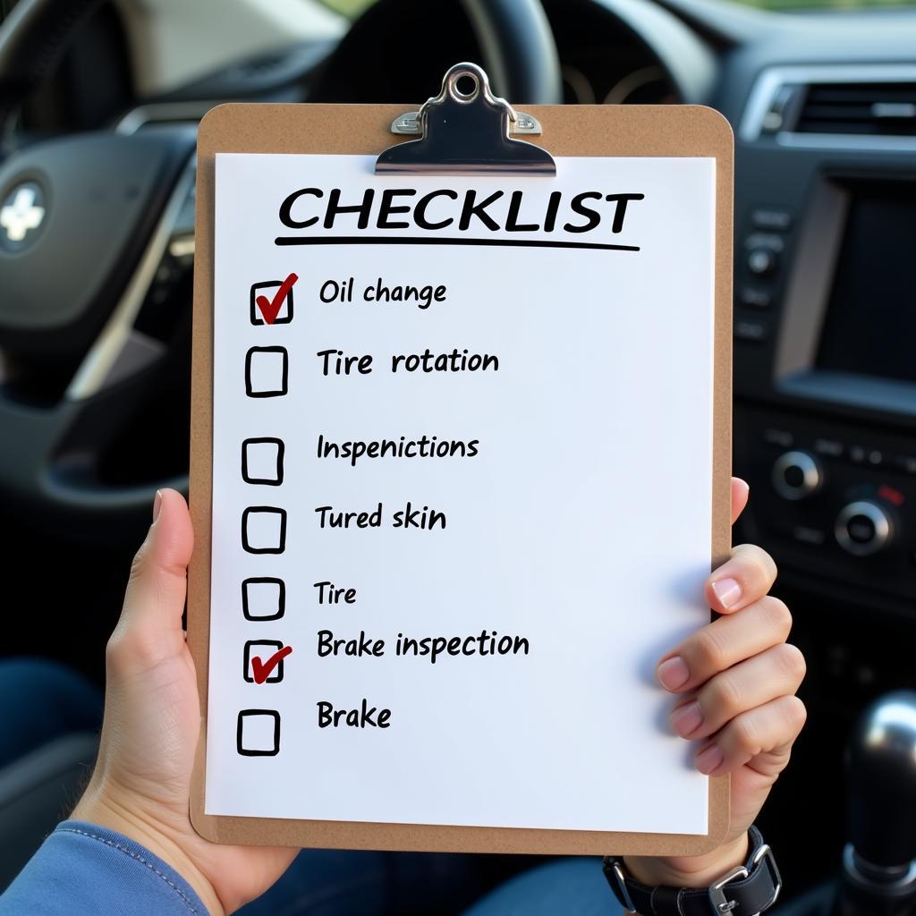 Car Maintenance Checklist Lumberton