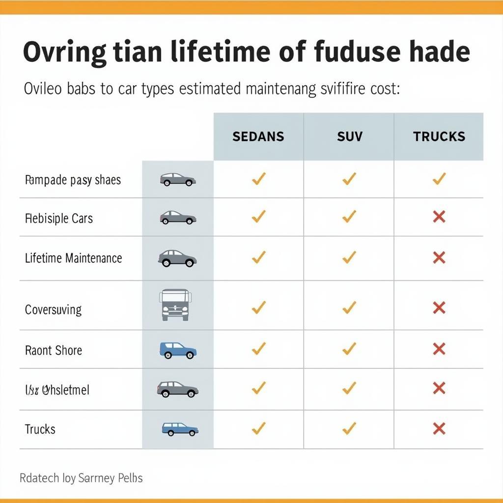 Car Maintenance Cost Comparison Chart