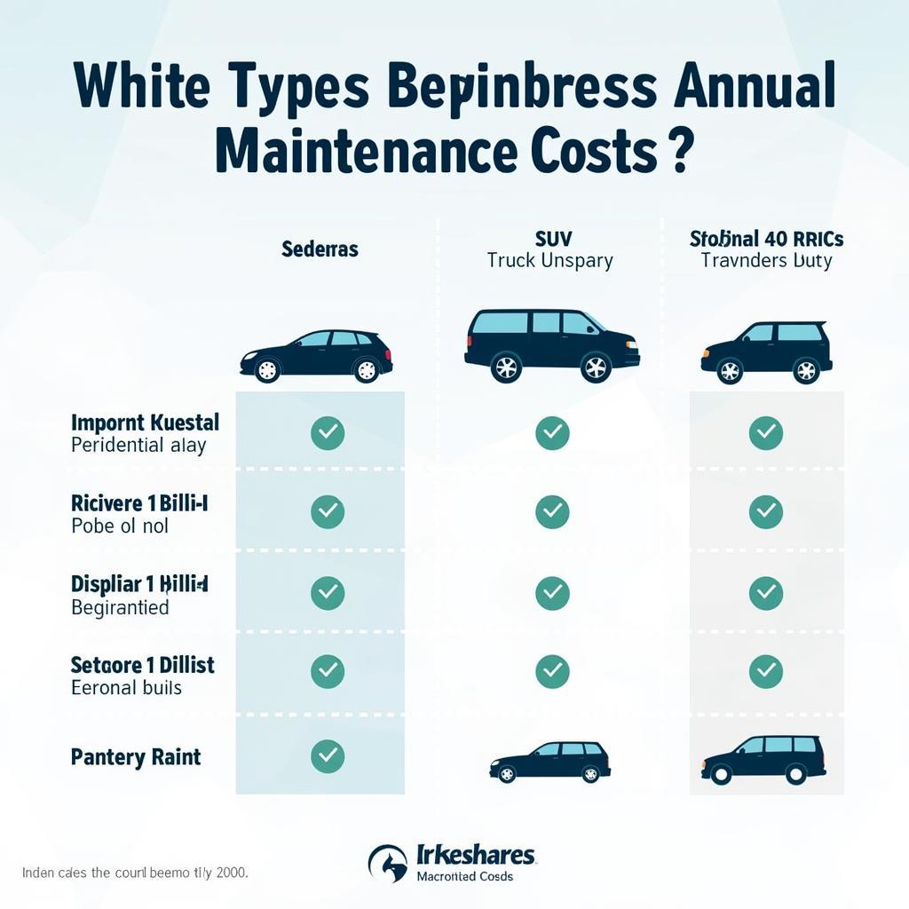 Car Maintenance Costs by Vehicle Type