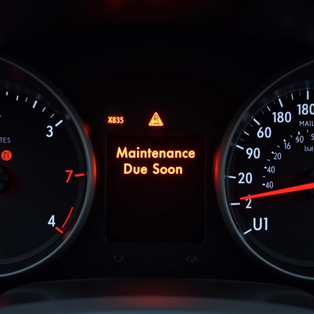 Car Maintenance Due Soon Dashboard Warning Light