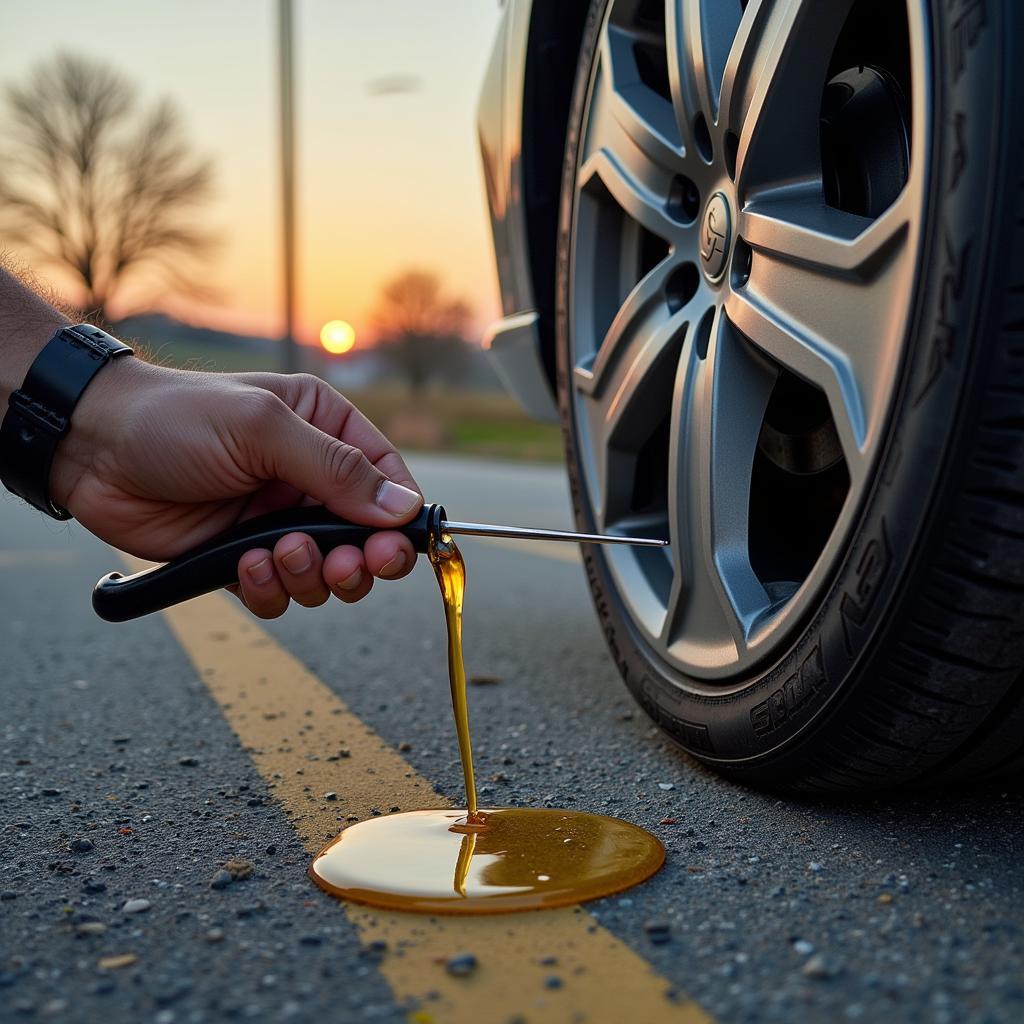 Car maintenance in Larksville: changing oil regularly