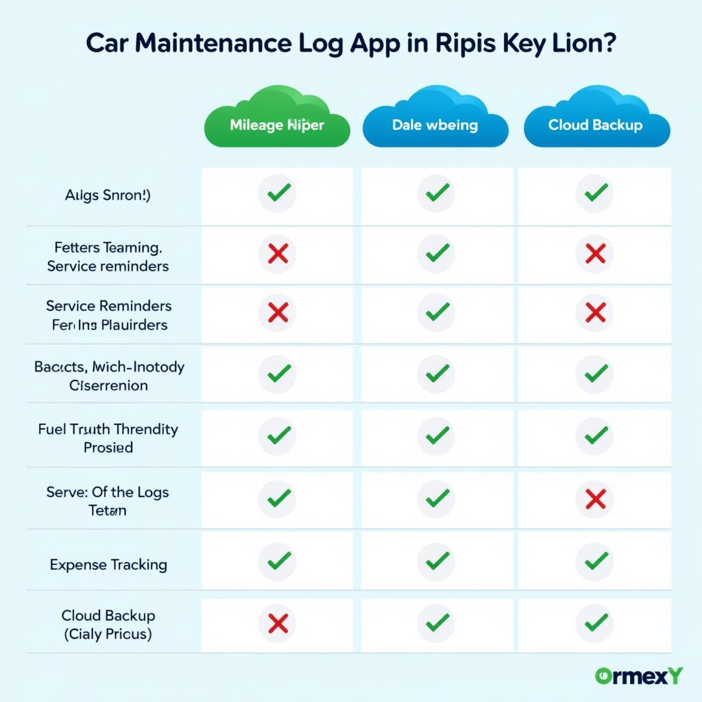 Comparing Car Maintenance App Features