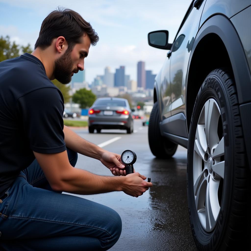 Car Maintenance in Los Angeles: Checking Tire Pressure