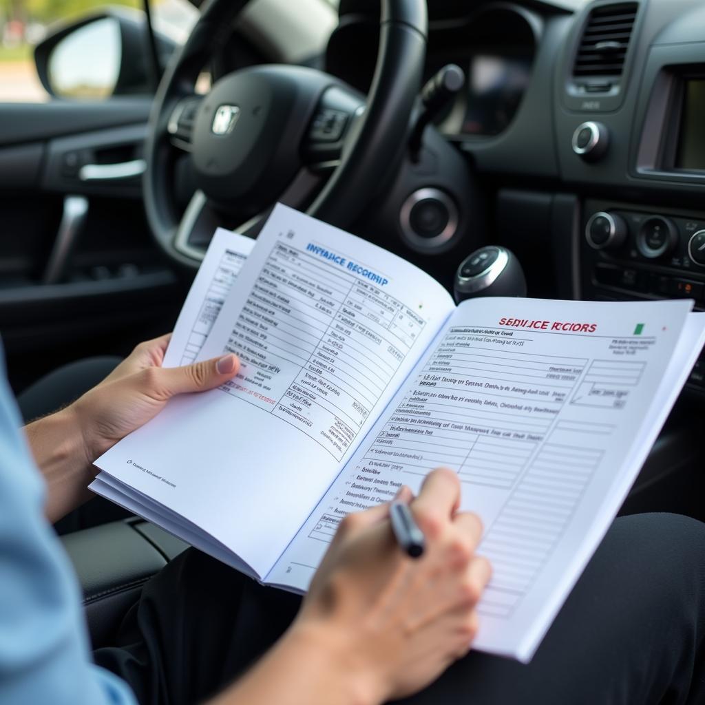 Reviewing Car Maintenance Records