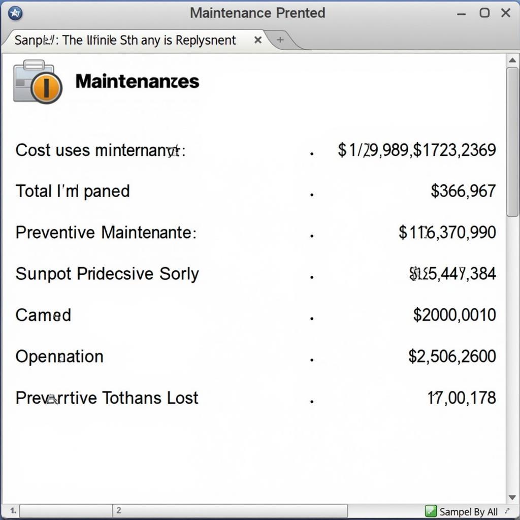 Car Maintenance Report Linux Software