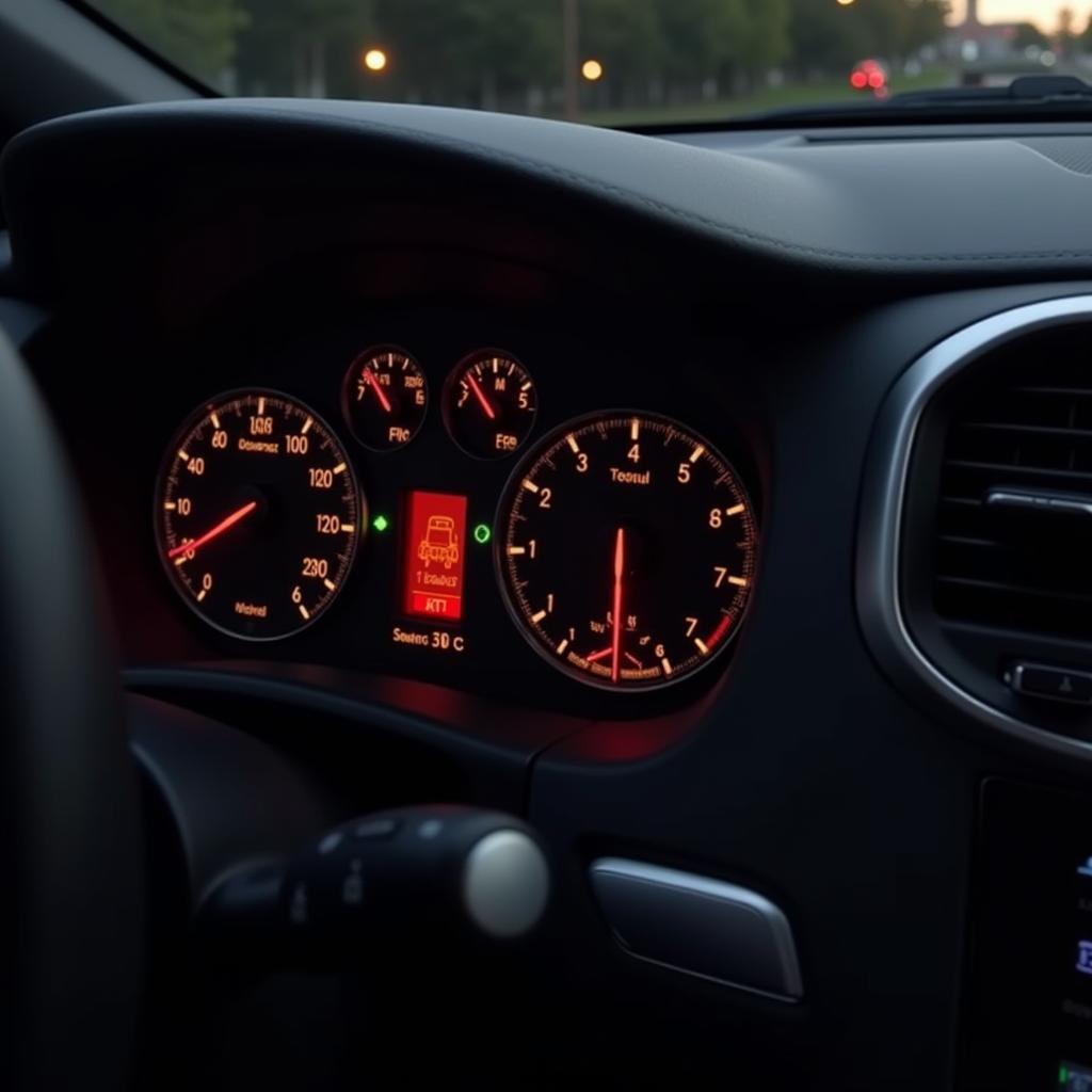 Car Maintenance Required Light on Dashboard